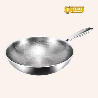 Titanium Wok Pan Flat Bottomed