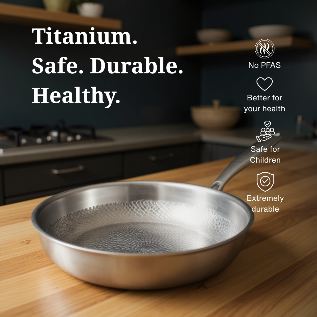 Titanium Hammered Pan