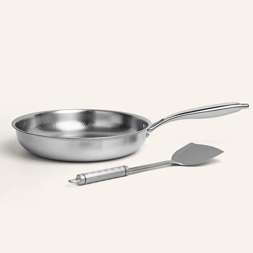 Titanium Hammered Pan + Utensil